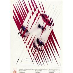 ADVERTISING TOURISM POSTER - XIVEMES JEUX OLYMPIQUES D'HIVER SARAJEVO…