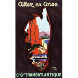 ADVERTISING TOURISM POSTER - ALLEZ EN CORSE…