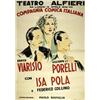 Image 1 : ADVERTISING SHOWS POSTER - TEATRO ALFIERI, COMPAGNIA COMICA ITALIANA…