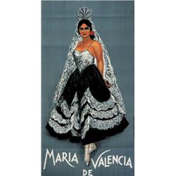 ADVERTISING SHOWS POSTER - MARIA DE VALENCIA…