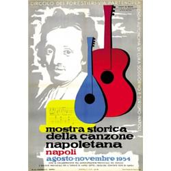 ADVERTISING SHOWS POSTER - LOTTO DI N. 2 MANIFESTI PER MOSTRE A NAPOLI…