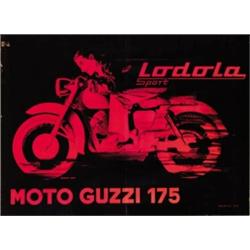 ADVERTISING MOTORCYCLING POSTER - MOTO GUZZI 175…