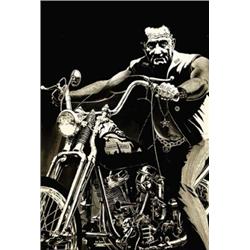 ADVERTISING MOTORCYCLING POSTER - CHOPPER HARLEY DAVIDSON (NIXON)…