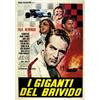 Image 1 : MOVIE POSTER WITH CAR AND MOTORCYCLING - I GIGANTI DEL BRIVIDO…