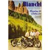 Image 1 : ADVERTISING MOTORCYCLING POSTER - BIANCHI…