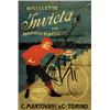 Image 1 : ADVERTISING CYCLING POSTER - BICICLETTE INVICTA TORINO…