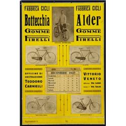 ADVERTISING CYCLING POSTER - FABBRICA CICLI BOTTECCHIA ALDER…