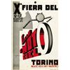 Image 1 : ADVERTISING CYCLING POSTER - X FIERA DEL CICLO E MOTOCICLO TORINO…
