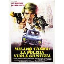 CAR ADVERTISING POSTER - MILANO TREMA, LA POLIZIA VUOLE GIUSTIZIA…