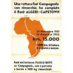 CAR ADVERTISING POSTER - FIAT CAMPAGNOLA…