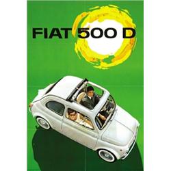 CAR ADVERTISING POSTER - FIAT 500 D…