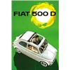 Image 1 : CAR ADVERTISING POSTER - FIAT 500 D…