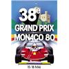 Image 1 : CAR ADVERTISING POSTER - 38E GRAND PRIX MONACO 80…