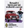 Image 1 : CAR ADVERTISING POSTER - RENAULT 4…
