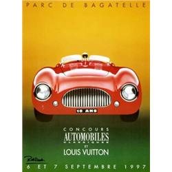 CAR ADVERTISING POSTER - CONCOURS AUTOMOBILES CLASSIQUES ET LOUIS VUITTON…