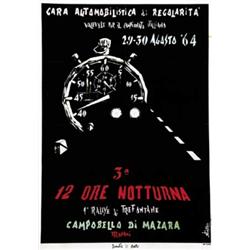 CAR ADVERTISING POSTER - 3^ 12 ORE NOTTURNA…