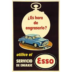 CAR ADVERTISING POSTER - ESSO…