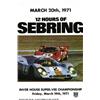 Image 1 : CAR ADVERTISING POSTER - 12 HOURS OF SEBRING…
