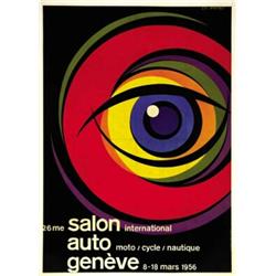 CAR ADVERTISING POSTER - 26ME SALON INTERNATIONAL GENEVE…