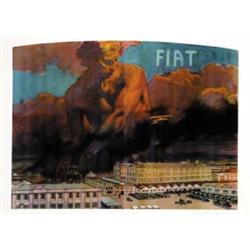 CAR ADVERTISING POSTER - FIAT…