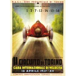 CAR ADVERTISING POSTER - IL CIRCUITO DI TORINO…