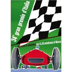 CAR ADVERTISING POSTER - 34° GRAN PREMIO D'ITALIA…