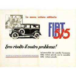 CAR ADVERTISING POSTER - FIAT 515…