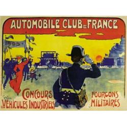 CAR ADVERTISING POSTER - AUTOMOBILE CLUB DE FRANCE…