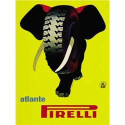 CAR ADVERTISING POSTER - ATLANTE PIRELLI…
