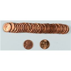 ORIGINAL GEM BU ROLL OF 1948 LINCOLN CENTS