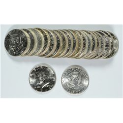 ORIGINAL GEM BU ROLL OF 1964 KENNEDY HALF DOLLARS