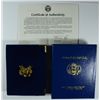 Image 3 : 1989 PROOF $5.00 GOLD EAGLE, ORIGINAL BOX AND COA