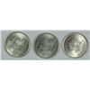 Image 2 : SET OF 1954 (P, D, S) WASHINGTON/CARVER COMMEN HALF DOLLARS CH BU