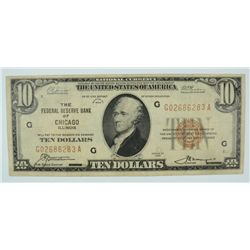 1929 $10 NATIONAL CHICAGO, IL