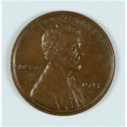 1911-D LINCOLN CENT XF/AU (NICE)