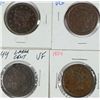 Image 1 : LOT of (4) LARGE CENTS G-FINE, 1844, 1848, 1851, 1854