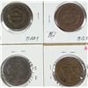 Image 2 : LOT of (4) LARGE CENTS G-FINE, 1844, 1848, 1851, 1854