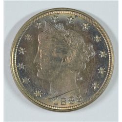 1883 LIBERTY NICKEL UNC DETAILS / RE COLORED