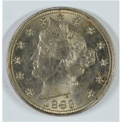 1883 LIBERTY NICKEL UNC DETAILS, CORROSION SPOTS