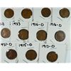 Image 1 : 11- BETTER DATE LINCOLN CENTS, MOSTLY XF