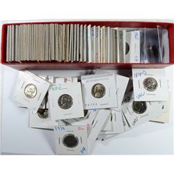OVER 80 JEFFERSON NICKELS, ALMOST ALL BU , 6-PROOFS, NICE LOT