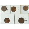 Image 2 : LOT of (5) EARLY SEMI-KEY LINCOLN CENTS (2) 1909 VDB, 1910, 1911-D, 1913-D