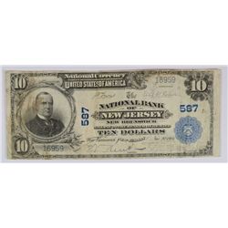 1902 $10 NATIONAL NEW BRUNSWICK, NJ #587