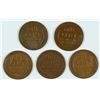 Image 2 : (5) 1922-D LINCOLN CENTS