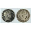 Image 1 : 1903-S & 1909-O BARBER HALF DOLLARS AG/F