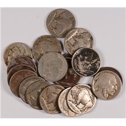 (18) 1913-D I BUFFALO NICKELS FAIR/AG