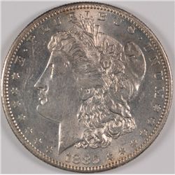 1885-S MORGAN DOLLAR AU-58