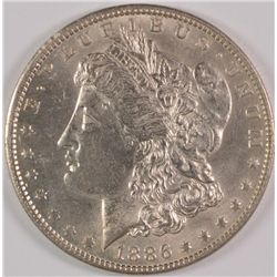 1886-O MORGAN DOLLAR AU-55