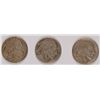 Image 1 : ( 3 ) 1913 BUFFALO NICKELS: 2-TYPE 1 AND 1-TYPE-2