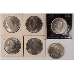 ( 6 ) 1965  CHURCHILL CROWNS